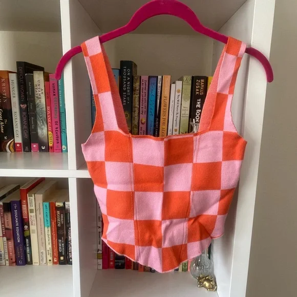 Peppermayo Checkered Knit Tank Top - Picture 2 of 5